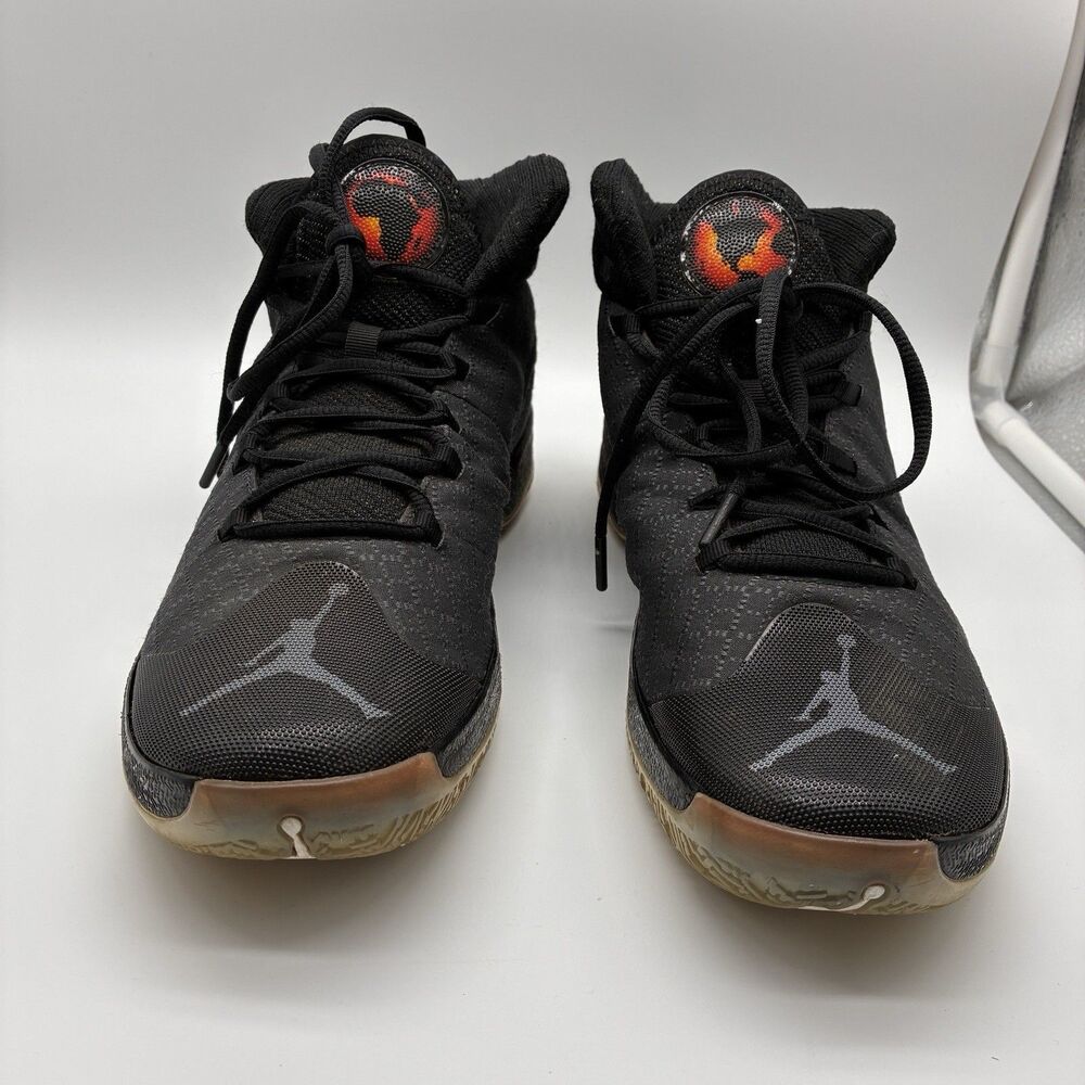 Air Jordan Black Cat Anthracite Jacquard High Top Basketball Sneakers. Size 9